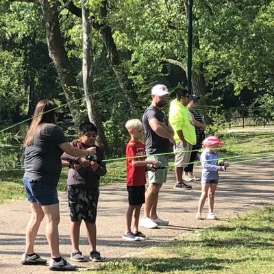 Casting Demonstration at Fishing Clinic