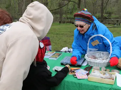 Booth at Earth Day event