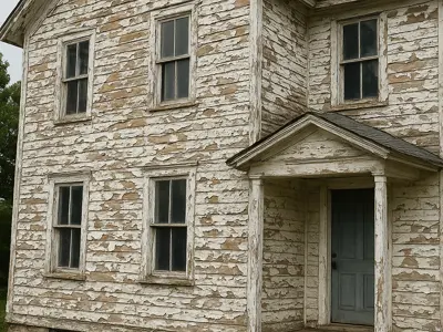 old home peeling paint