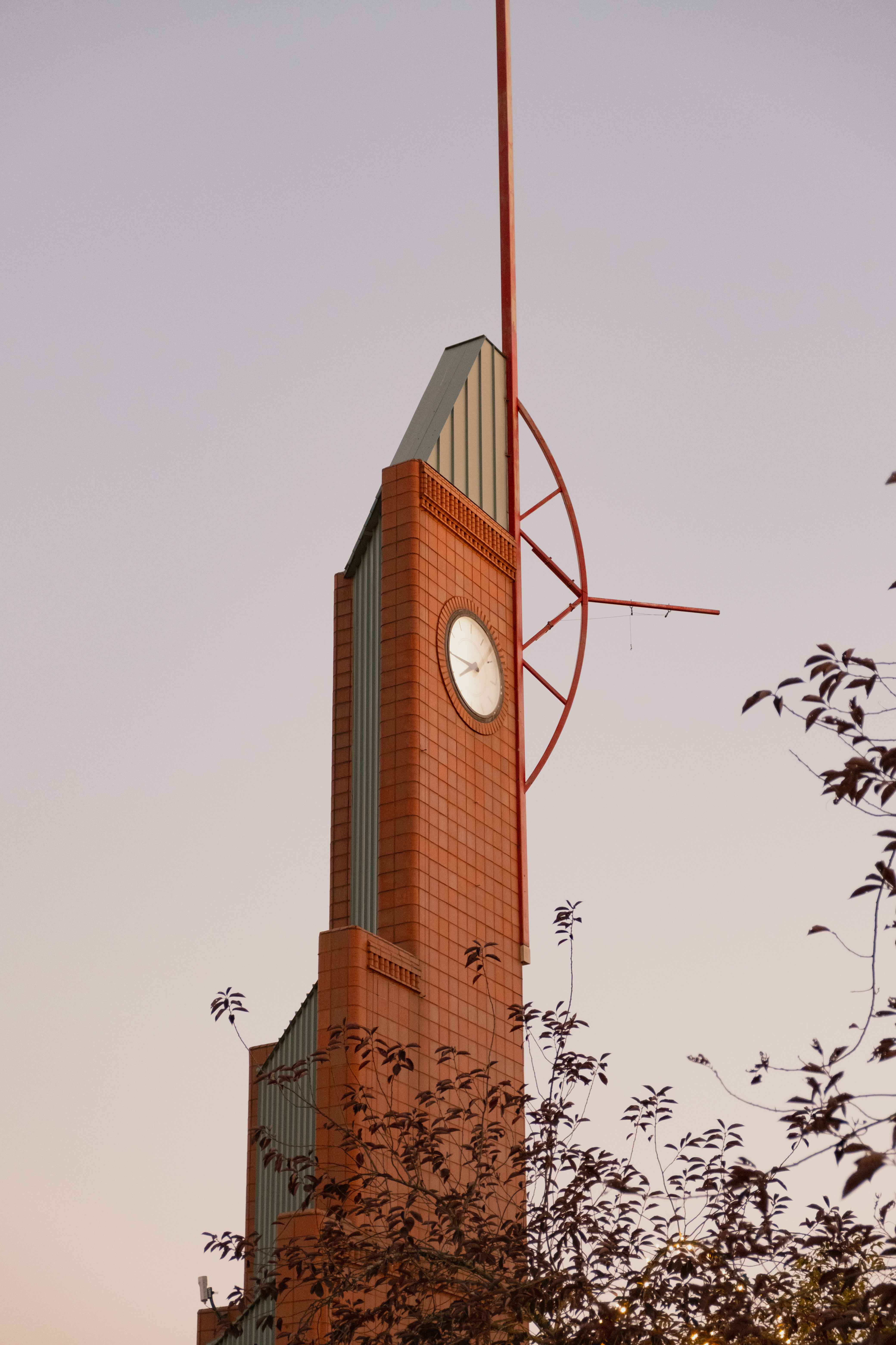 Elkhart central plaza clock tower