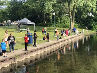 Fishing at High Dive Pond