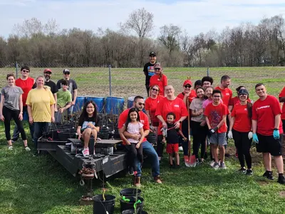 Lippert volunteers group photo