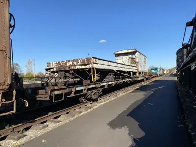 Photo of a Merchants Despatch flat car at the NNYCRRM