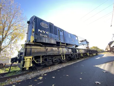 Photo of NYC wrecker crane X-28 at the NNYCRRM