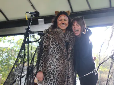 That Homegrown Halloween Show band members at Haunted Walk event