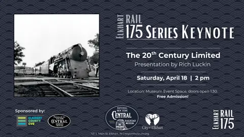 Poster for the 175 Series Keynote presentation on the 20th Century Limited train at the NNYCRRM. 