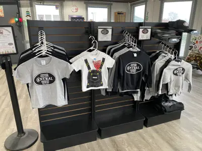 Children's size clothing available for purchase at the NNYCRRM giftshop