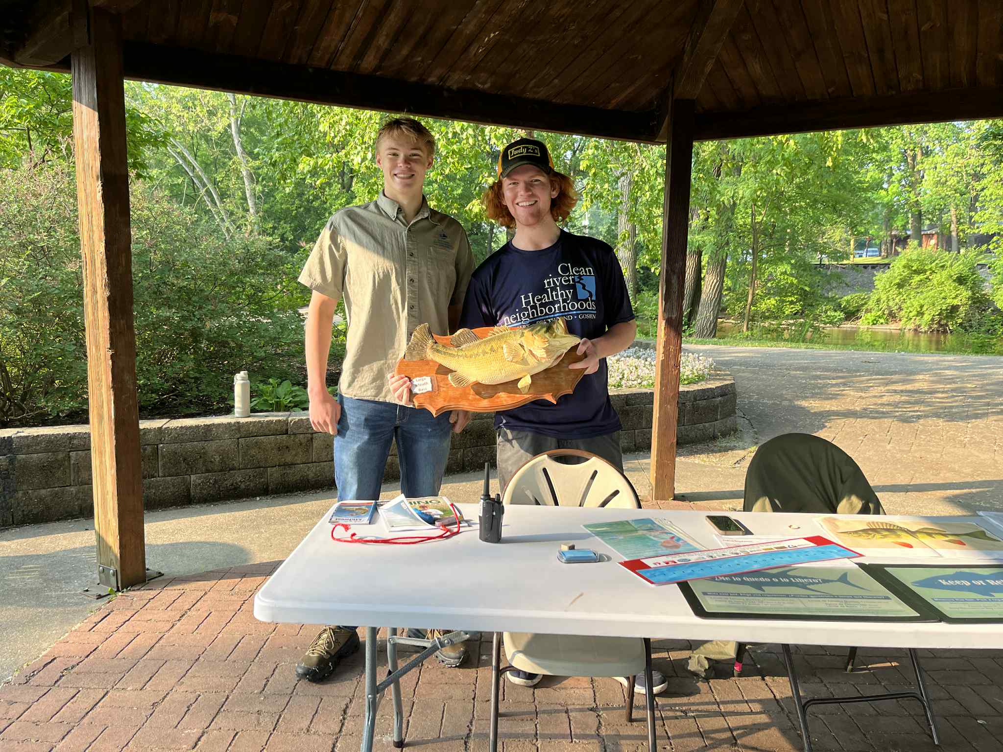 Station leaders for Fishing Clinic event