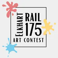 ElkhartRail175 Art Contest Logo