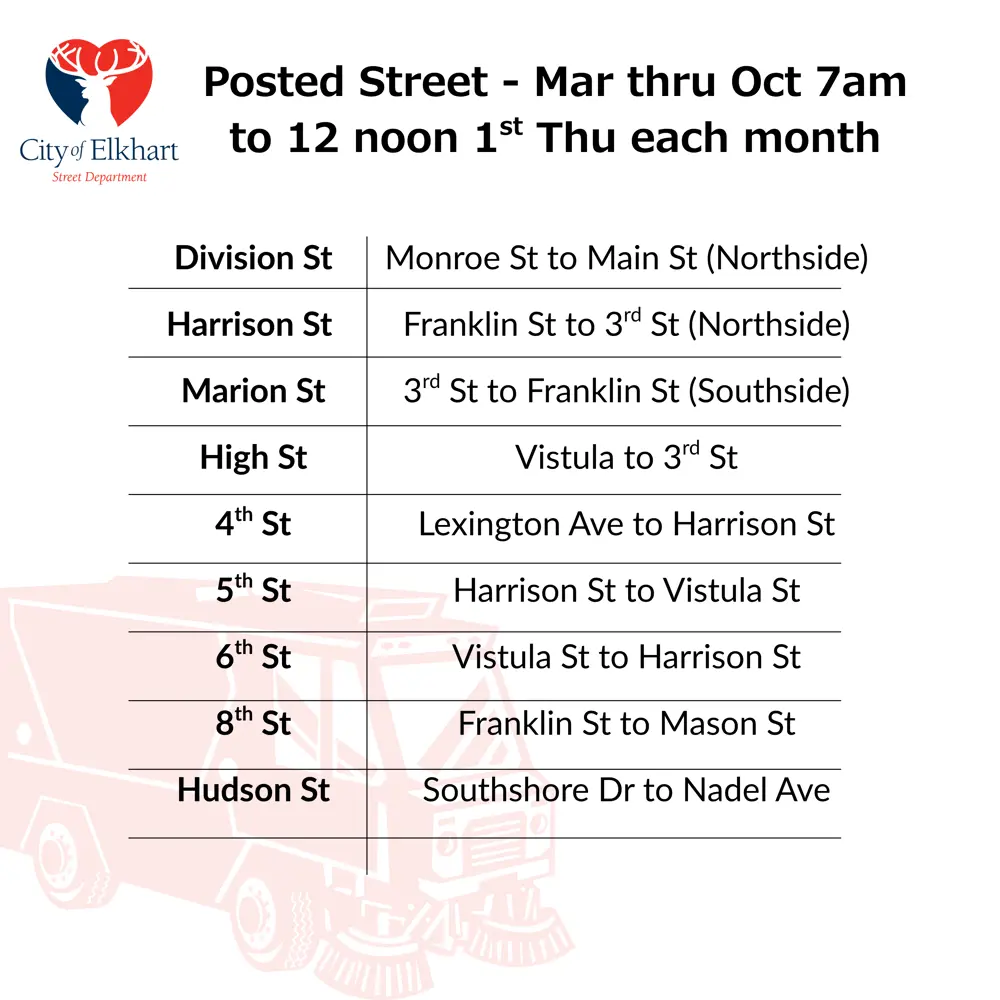 sweeping route 2 thursday 