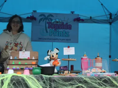 Topside Printz vendor at Haunted Walk event