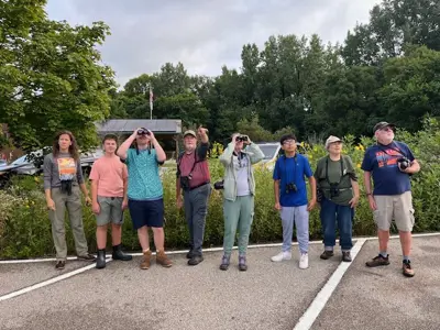 Bird walking group at program at EEC