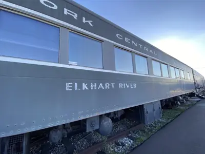 Photo of the Elkhart River passenger coach car at the NNYCRRM