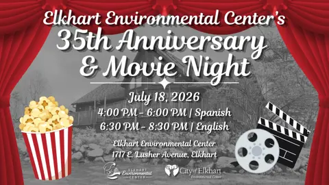 promotional graphic for 35th Anniversary & Movie Night