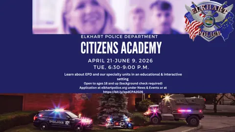 EPD Citizens Academy Announcement, 4.21.26-6.9.26