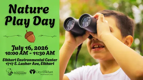 promotional graphic for July Nature Play Day
