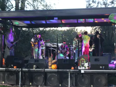 That Homegrown Halloween Show playing on stage at Haunted Walk event